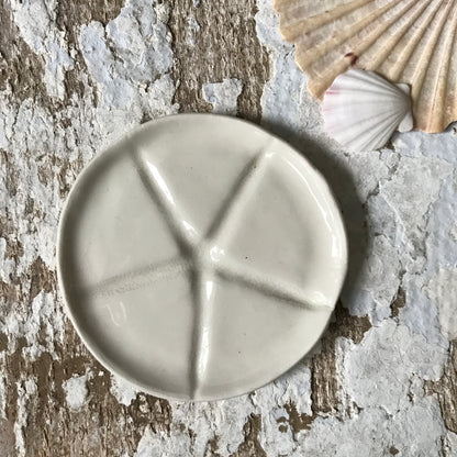 White porcelain starfish dish