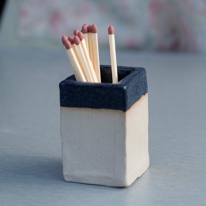 Ceramic match striker pot