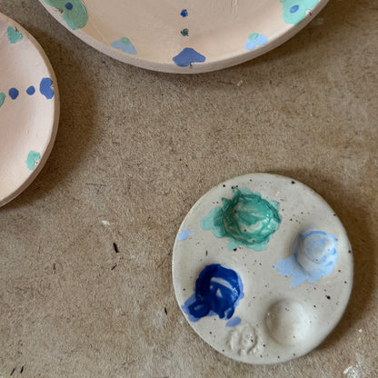 Mini ceramic artists watercolour palette | square or round options
