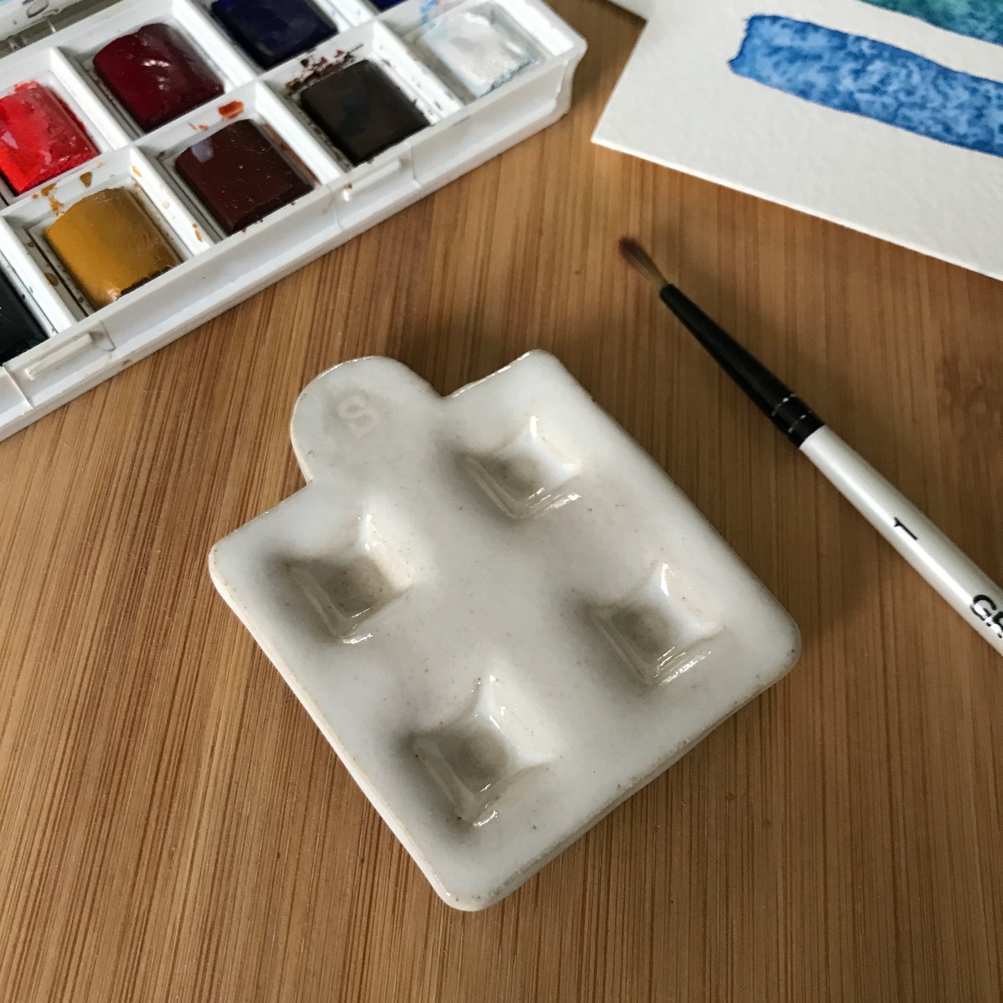 Mini ceramic artists watercolour palette