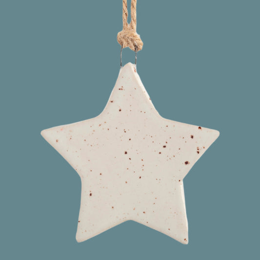 Ceramic Christmas star decoration