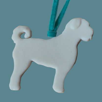 Porcelain Doodle Dog hanging decoration