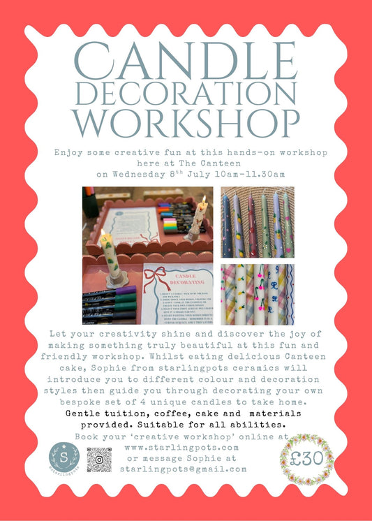 Creative Candle Decorating Workshop at The Canteen Cafe, Nailsworth