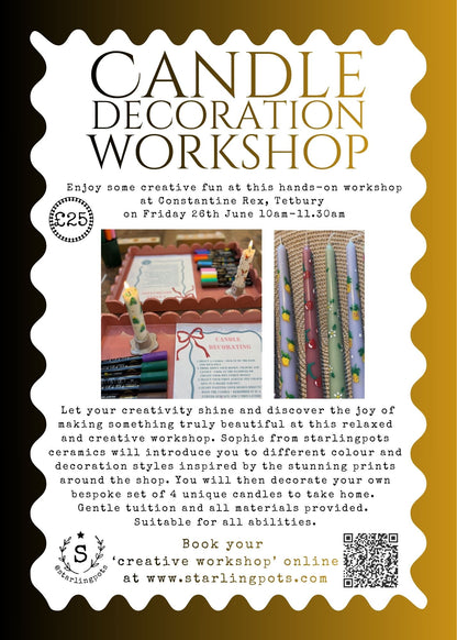 Creative Candle Decorating Workshop at Constantine Rex, Tetbury