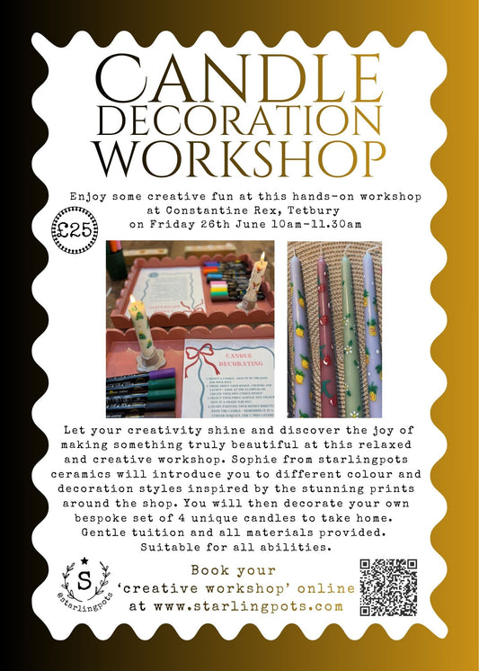 Creative Candle Decorating Workshop at Constantine Rex, Tetbury