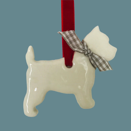 white west highland terrier decoration 