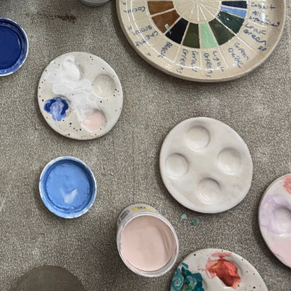 Mini ceramic artists watercolour palette | square or round options