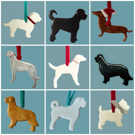 Porcelain Dog hanging decorations