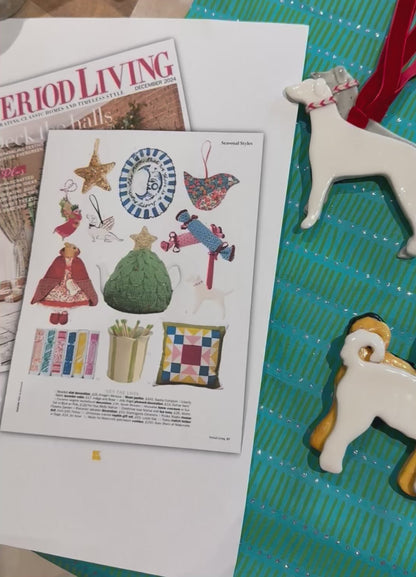 Porcelain Doodle Dog hanging decoration